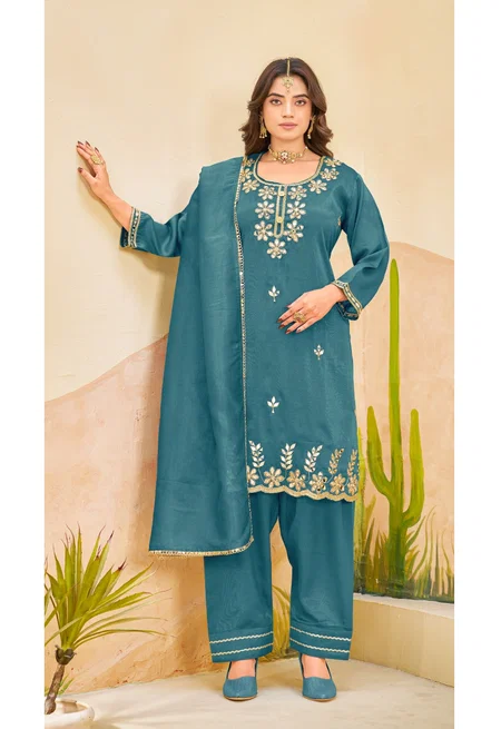 Khas 4511 A To D Simar Silk Surat Readymade Pakistani Suits Wholesale Market
